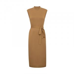 Шерстяная вязаная юбка Deep Breath, хаки