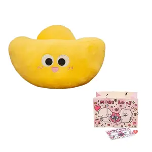 Fat Fat Dragon Плюшевая кукла Wishing You Prosperity Gold Yuanbao высотой 12 см