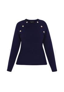 Свитер faina, темно-синий