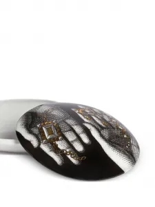 Шкатулка mano con gioielli, 4х10,5 см, Fornasetti, черный