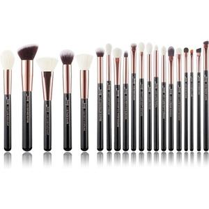 Jessup Набор профессиональных кистей для макияжа с мягкой натуральной щетиной, кисть для нанесения тональной основы, теней, румян, консилера