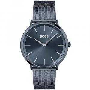 Часы из синей нержавеющей стали Hugo Boss