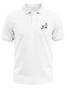 Рубашка Neverless Cat Polygon, белый