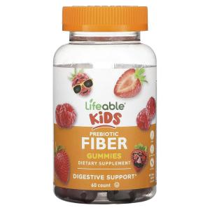 Добавка Lifeable Kids Prebiotic Fiber с ягодным вкусом, 60 жевательных таблеток