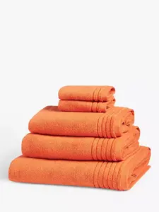 Полотенце John Lewis Ultra Soft Cotton, цвет dark clementine