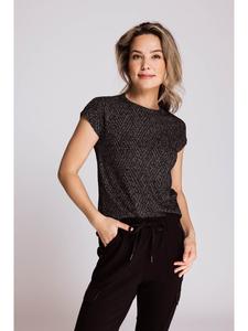 Футболка ZHHOLLIE LUREX BLACK в BLACK ZHRILL