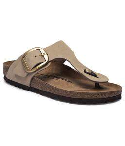 Кожаные пляжные тапочки gizeh Birkenstock, зеленый