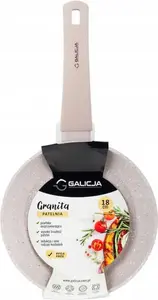 Сковорода с антипригарным покрытием 18 см бежевая GRANITA Galicja