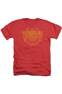 Футболка / футболка DC Comics Wonder Woman Eagle для взрослых Heather Gildan, красный