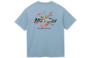 New Era Футболка унисекс небесно-голубая