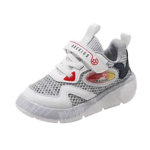 Износостойкие, легкие, амортизирующие, низкие детские кроссовки для младенцев и малышей ABC KIDS, белый/синий/красный