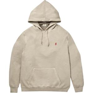 Хлопковый худи с вышитым логотипом Gramicci, серый