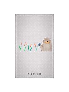Mr. & Mrs. Panda Полотенце Otter Stein без слов, пастельно-серого цвета