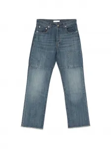 Широкие джинсы Wales Bonner, синий