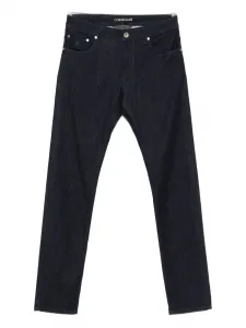 Джинсы с нашивкой-логотипом Corneliani, синий