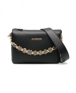 Черная сумка через плечо Love Moschino, черный