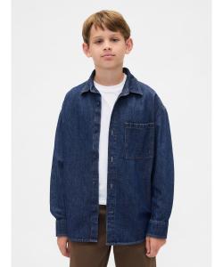 (K) Джинсовая рубашка оверсайз (детская)