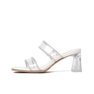 Женские тапочки-слайды с резиновой подошвой, устойчивые к истиранию JOSINY, Ecru