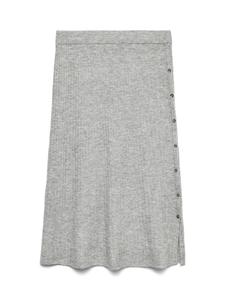 Трикотажная юбка светло-серого меланжевого цвета Vero Moda