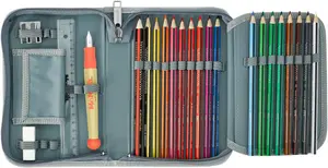 Школьная сумка McNeill "Tenero, Barba", светоотражающие полосы на лямках, светоотражающие поверхности, в том числе пенал, спортивная сумка, рулончик для карандашей и магнит с мотивом, цвет Barba