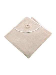 Банное полотенце с капюшоном 100x100 см с изображением собаки Лаки на песке  Sterntaler, Sand