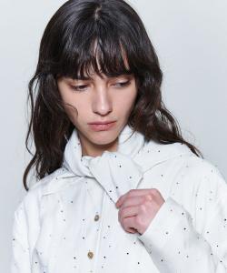 Шарф с бисером 6(Roku), цвет Off White