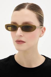 Солнцезащитные очки SHADE Saint Laurent, коричневый