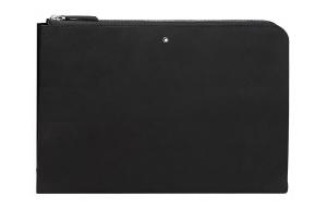 MONTBLANC Кожаный портфель-клатч мужской black