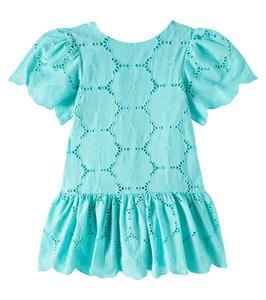 Платье из хлопка с цветочным принтом Tartine et Chocolat, Aigue Marine