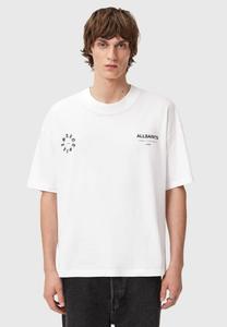 Футболка AllSaints CREW, Ashen White/White