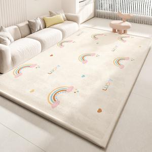 Budis Ковер 200х250 см для гостиной/детской, утепленный плюшевый, с мягкой бархатной поверхностью, в стиле Rainbow Dream - 6M