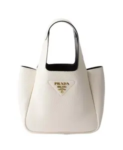 Миниатюрная кожаная сумочка Prada, белый
