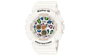 Женские часы BABY-G белые BA-120LP-7A1DR CASIO