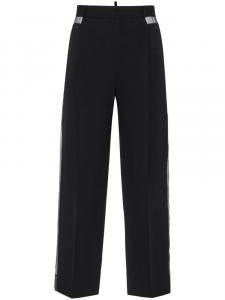 DSQUARED2 прямые брюки из вирджинской шерсти, черный