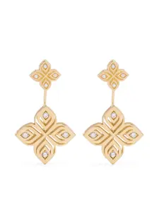 Серьги Arabesque Flower из желтого золота с бриллиантами Roberto Coin, золотой