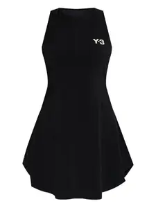 Теннисное платье с логотипом Y-3, черный