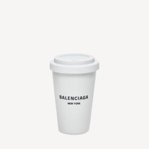Кофейная чашка new york в белом цвете BALENCIAGA, белый