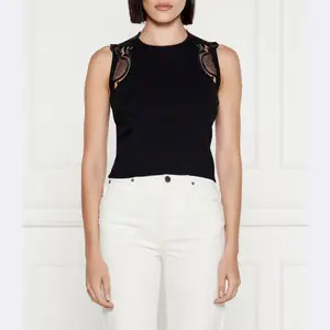 Облегающий топ Twin-Set, черный