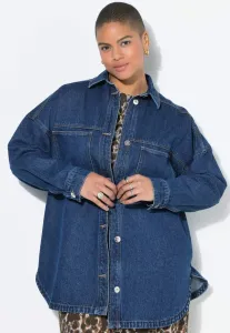 Блузка на пуговицах brusttaschen Studio Untold, Blue Denim