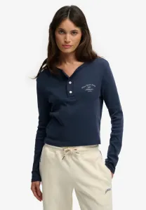 Спортивная рубашка с длинными рукавами на пуговицах. Superdry & Co, Classic Navy