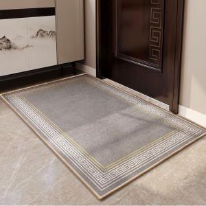 Budis Ковер 80х100 см для прихожей/ванной, не скользящий, с вырезанным узором, Yuanyi [Flocked]