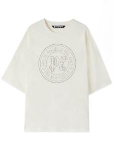 Palm Angels футболка Milano с заклепками, белый