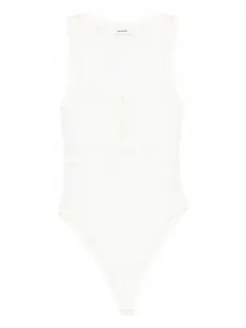 Трикотажное боди с декоративными пуговицами Sandro, белый