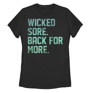 Футболка с градиентом цвета воды для юниоров Wicked Sore Back For More Aqua Gradient, черный