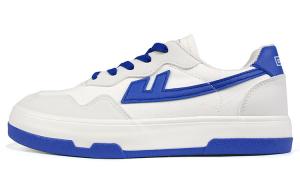 Кеды, скейтборд обувь женская низкая белый/синий Warrior