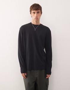 Футболка с длинным рукавом черного цвета Collusion