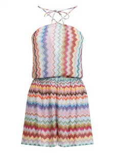 Комбинезон с зигзагообразным узором Missoni, белый