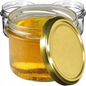 KADAX Банки для консервации с крышками "Тарту", банки для консервирования, 235мл, 10 штук, крышки золотые