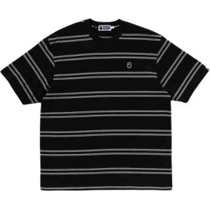 Футболка Bape Ape Head One Point Hoop Relaxed Fit A BATHING APE, черный