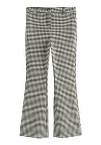 Брюки Next PETITE PONTE FLARED, Mono Check/Black